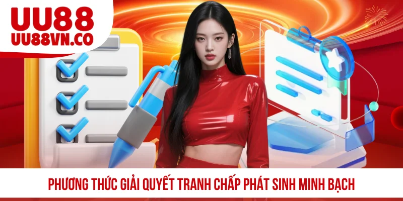 Phương thức giải quyết tranh chấp phát sinh minh bạch